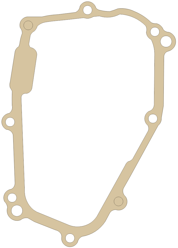 Yamaha FZ-1 Oil Pump Cover gasket outline