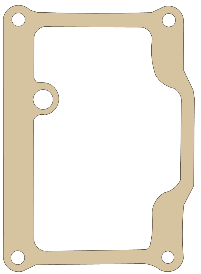 Yamaha RT1 Fuel Bowl gasket outline