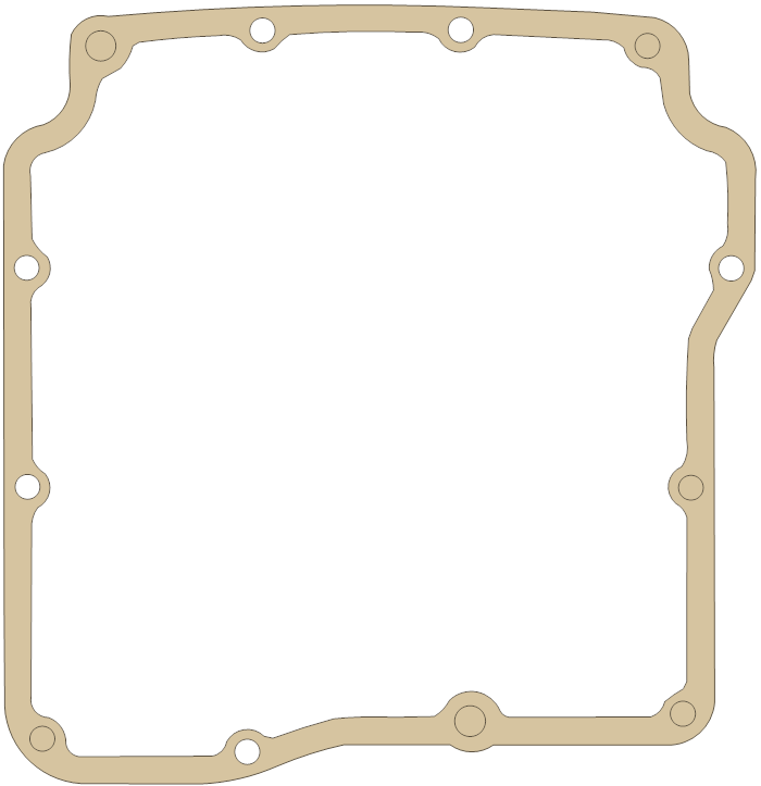 Yamaha FJ600L Strainer Cover gasket outline