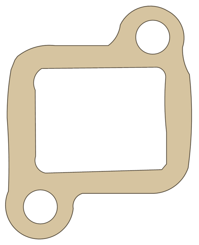 Yamaha FJ600LC Tensioner Case gasket outline