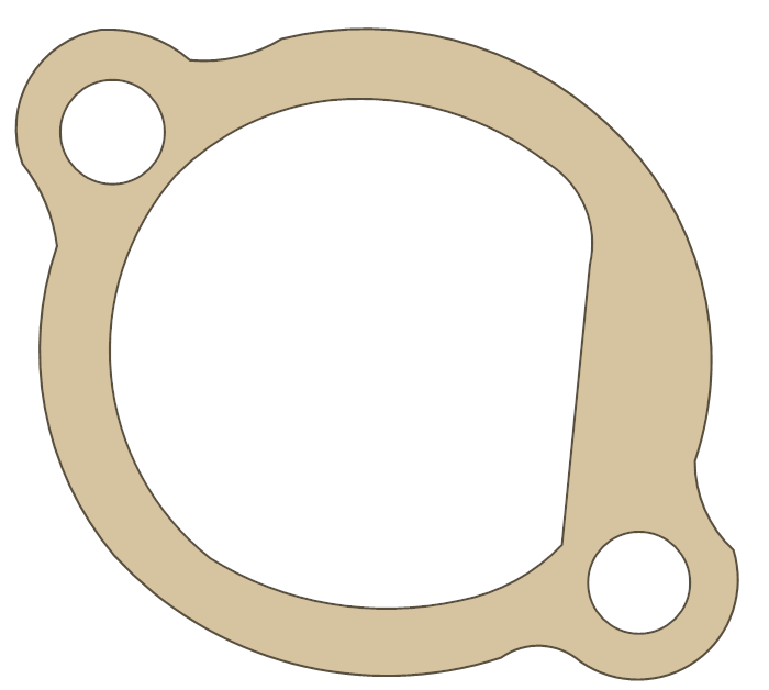 Yamaha XV535 Tensioner Case gasket outline