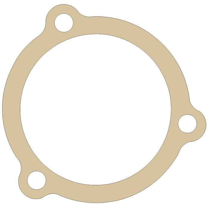 Yamaha Gasket gasket outline, OEM 1J7-17519-Y0, D material