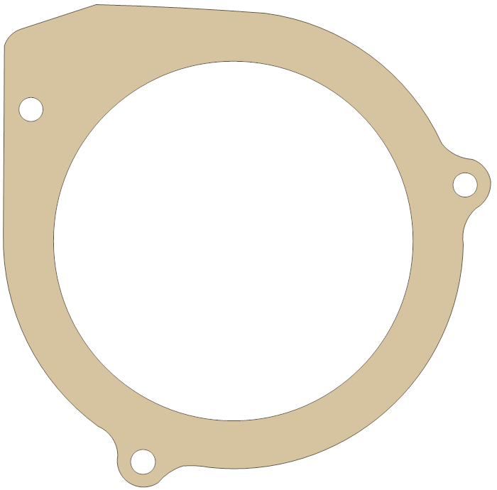 Yamaha Gasket gasket outline, OEM 4V2-15455-00, B material