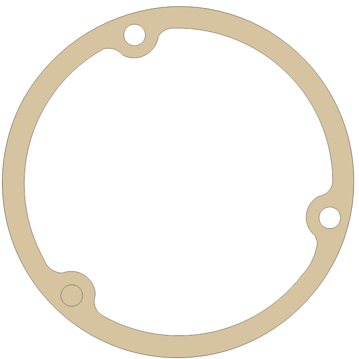 Yamaha Gasket gasket outline, OEM 371-15456-00, A material