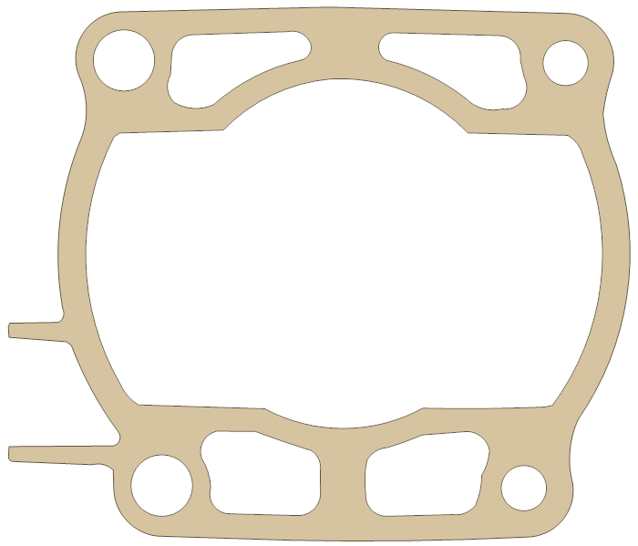 Yamaha 39X-11351-00-00 gasket outline, OEM 39X-11351-00-00, A material