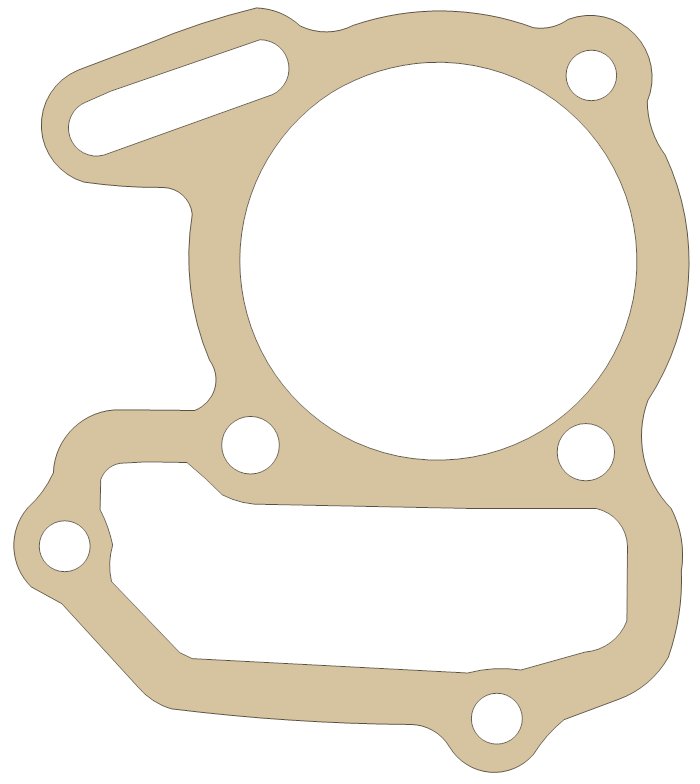 Yamaha YFM80 RAPTOR 80 Cylinder Base Thicker Then OEM gasket outline