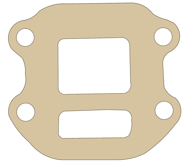 Yamaha PW50 Valve Seat gasket outline