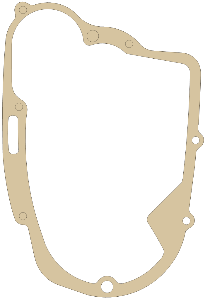 Yamaha LT3 Crankcase Cover 1 gasket outline