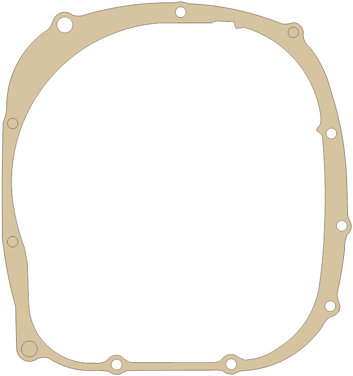 Yamaha Gasket gasket outline, OEM 36Y-15461-00, A material