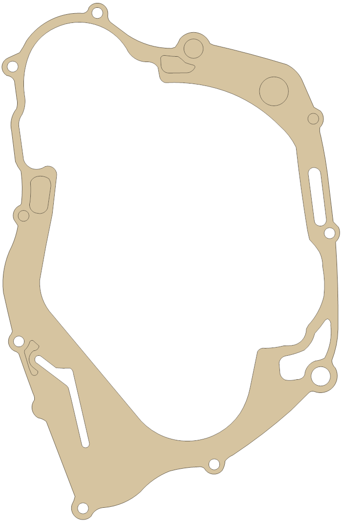 Yamaha Gasket gasket outline, OEM 3Y1-15461-00, A material