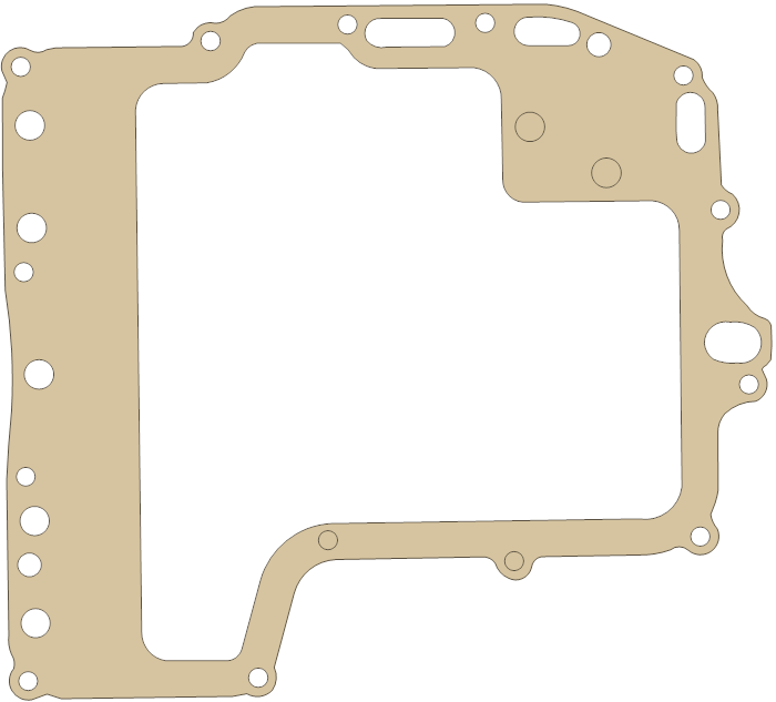 Yamaha YZF600R 4TV-13414-00 gasket outline