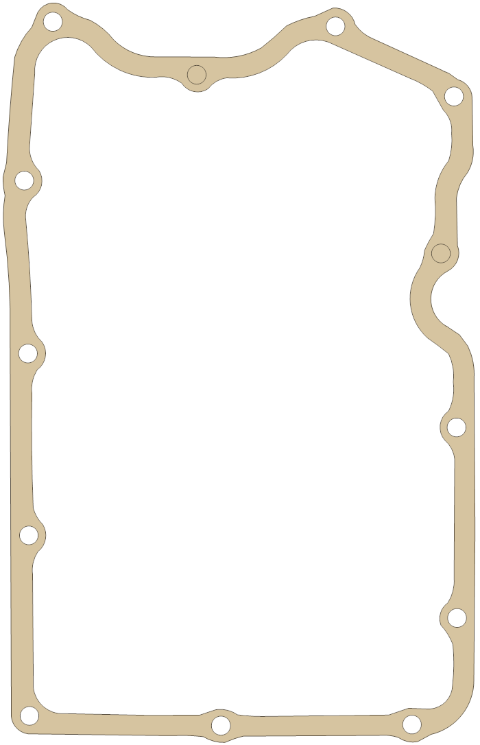 Yamaha Gasket gasket outline, OEM 1J7-13414-00, A material