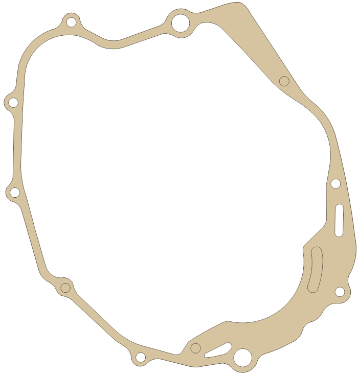 Yamaha 3JN-15463-01 gasket outline, OEM 3JN-15463-01, A material