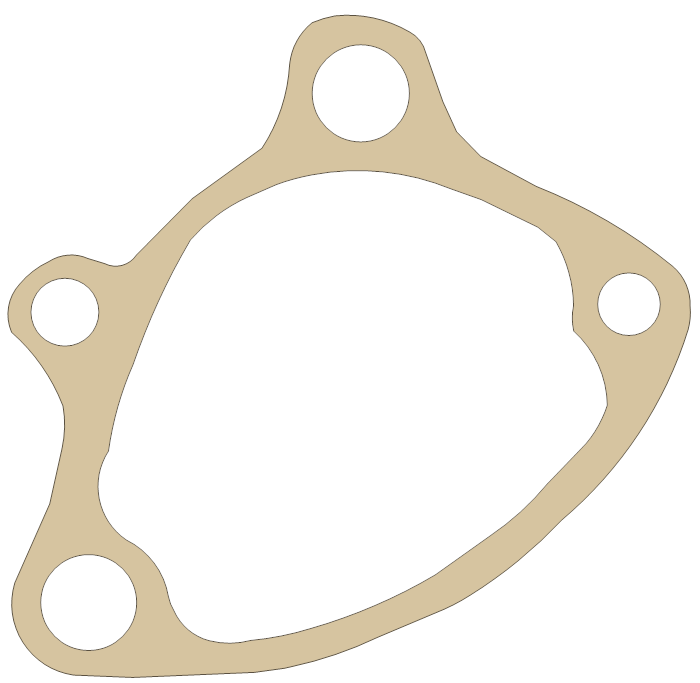 Yamaha Kick Shaft gasket outline, OEM 38W-15462-10-00, A material