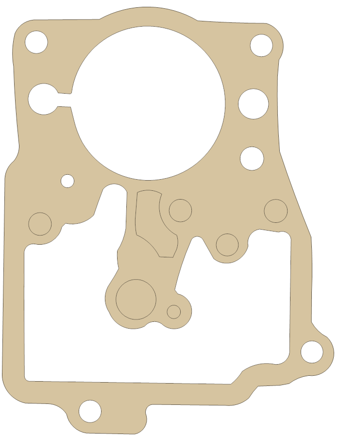 Yamaha Southland gasket outline, OEM Southland, B material