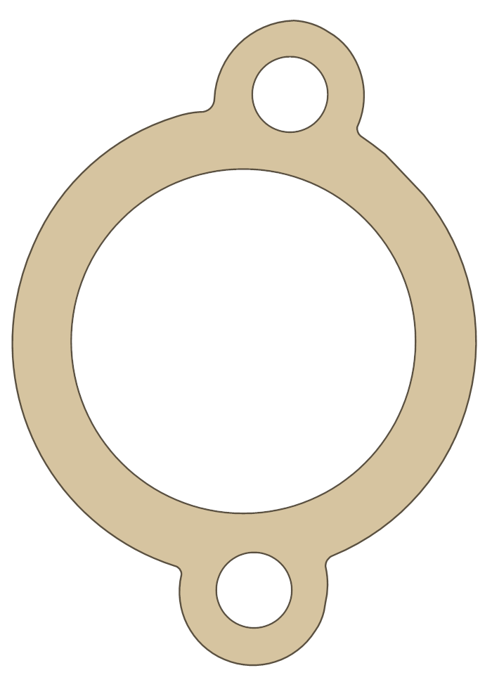 Yamaha YFM660R Raptor Tensioner Case gasket outline
