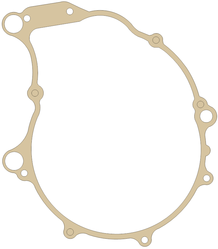 Yamaha YFM660R Raptor Crankcase gasket outline