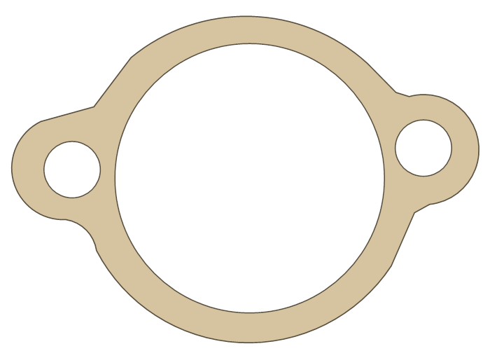 Yamaha XV920R Tensioner gasket outline