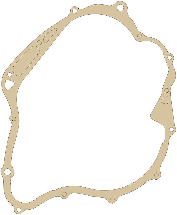 Yamaha XV920R L. Cover gasket outline