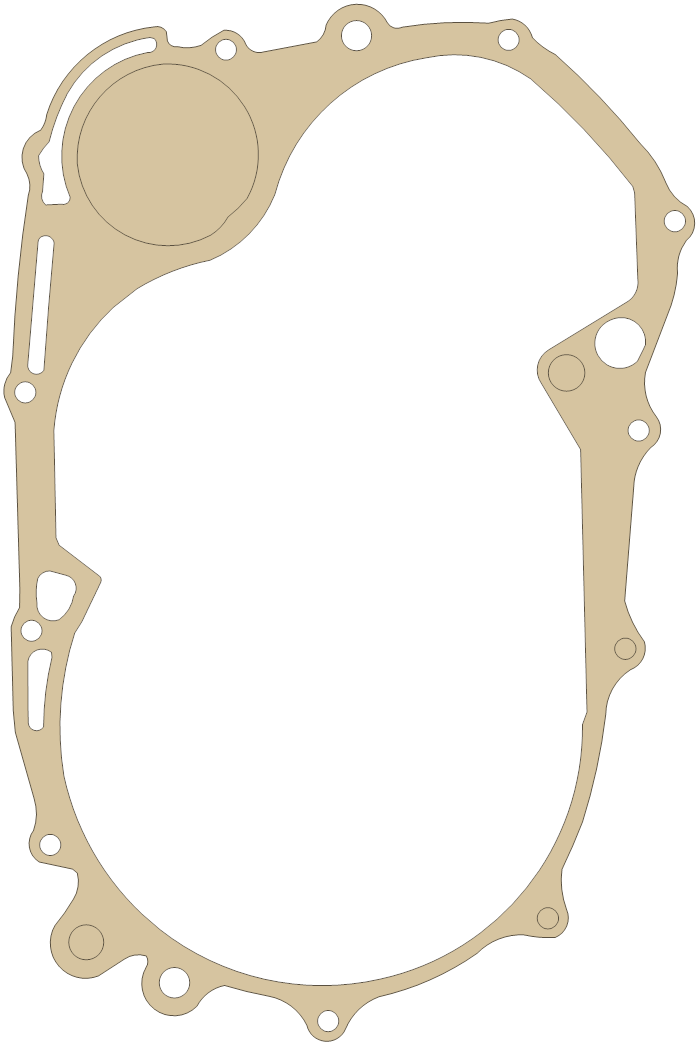 Yamaha XV920R R. Cover gasket outline