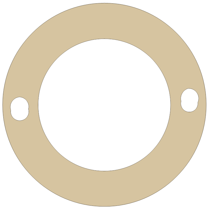 Yamaha TX650 Gasket gasket outline