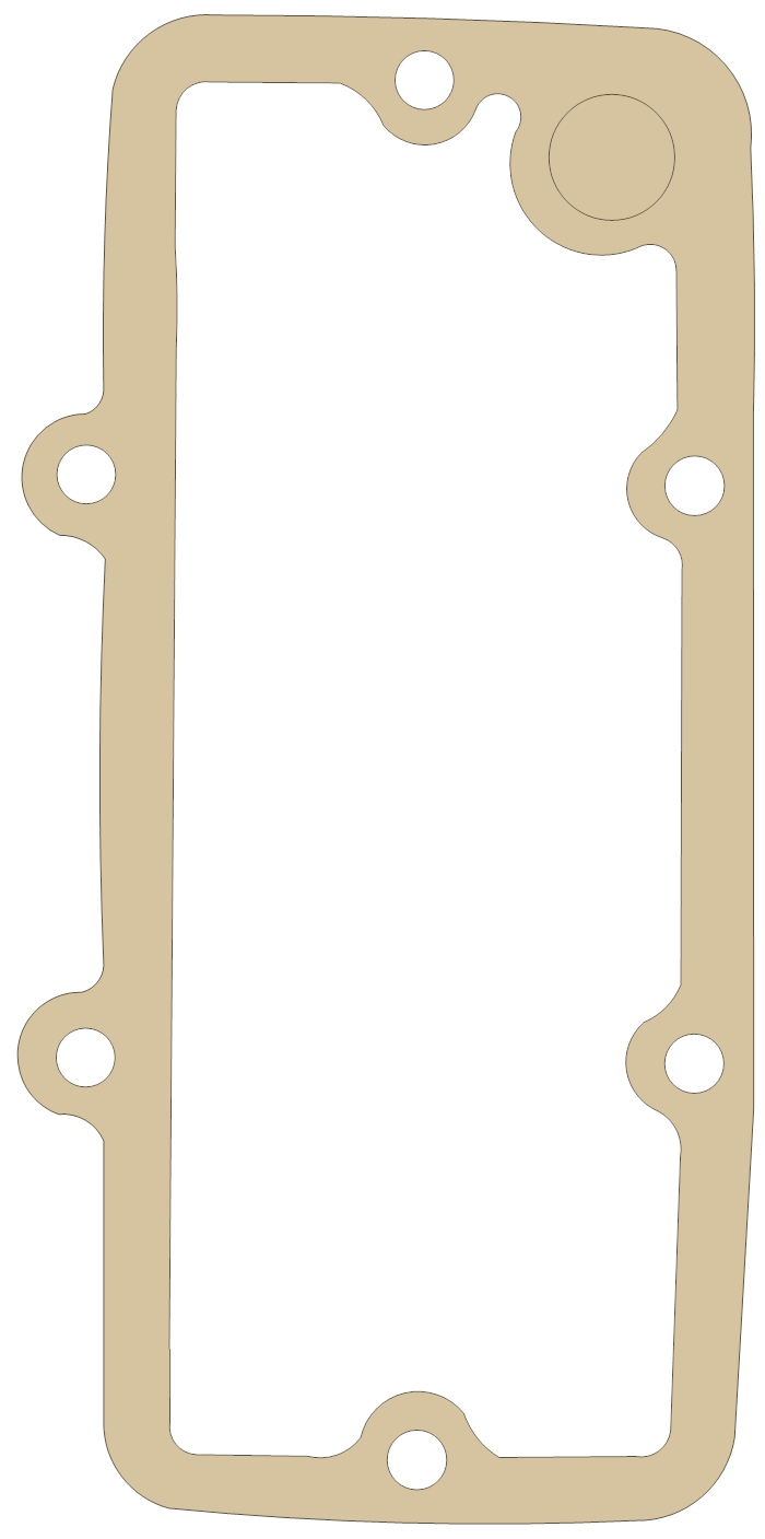 Yamaha XS2 Strainer gasket outline
