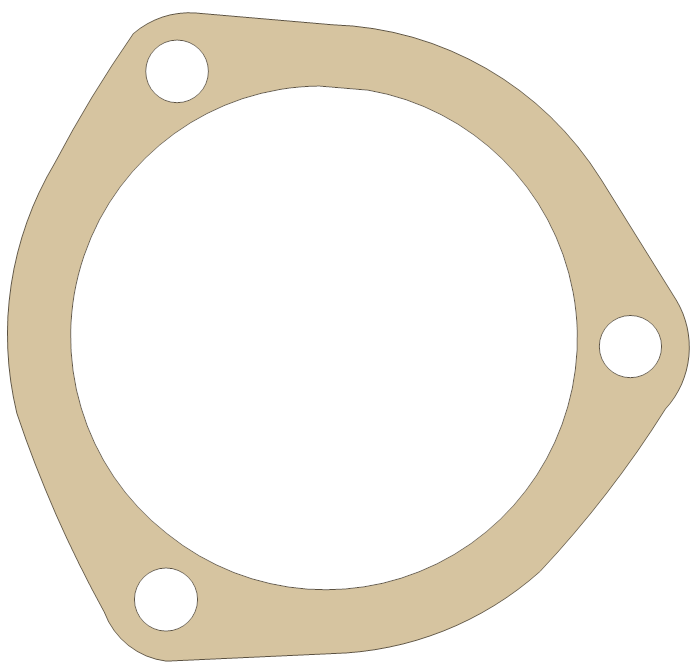 Yamaha TX650 Gasket gasket outline