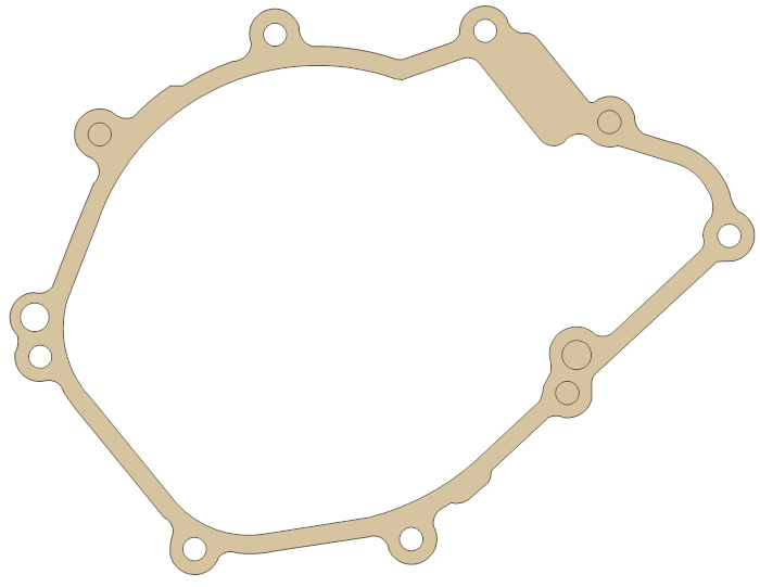 Yamaha YZF600R6 Gasket gasket outline