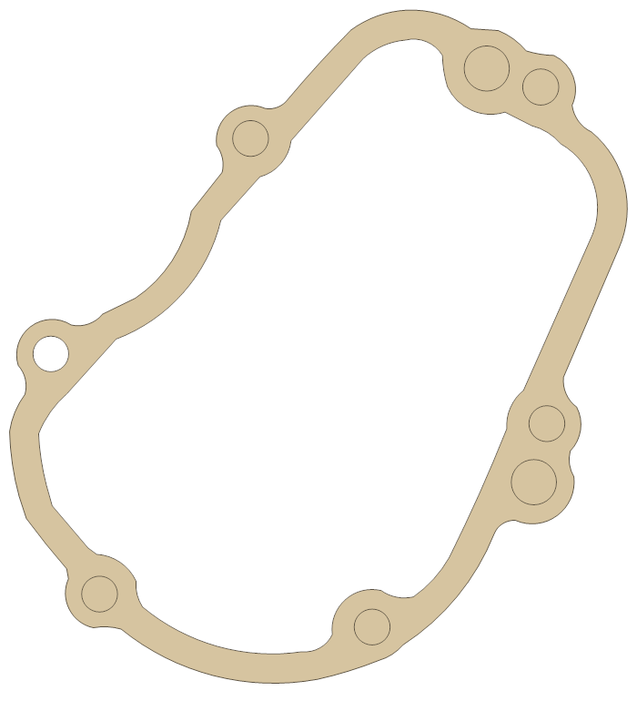 Yamaha YZF600R6 Gasket gasket outline