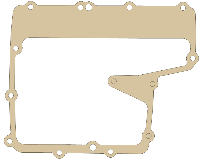 Yamaha YZF600R6 Gasket gasket outline