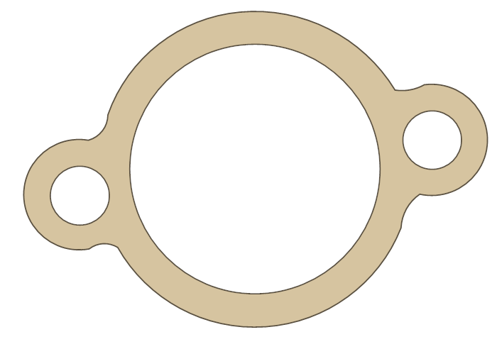 Yamaha YZF600R6 Gasket gasket outline