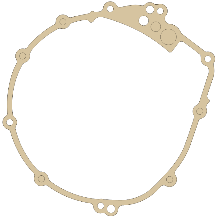 Yamaha YZF600R6 Gasket gasket outline