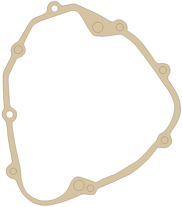 Yamaha IT175 Crankcase Cover gasket outline
