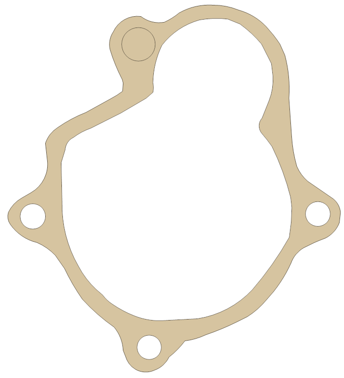 Yamaha XT600 Starter Cover gasket outline
