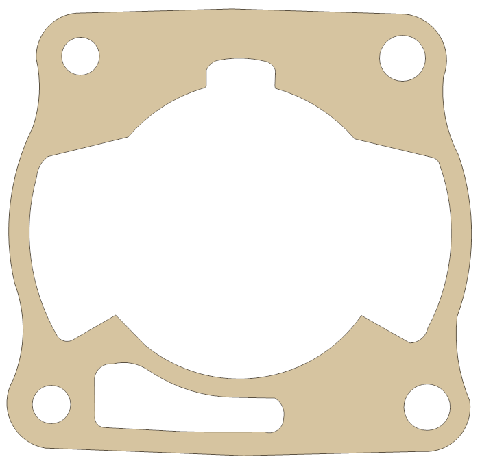Yamaha YZ85 Cylinder Base gasket outline