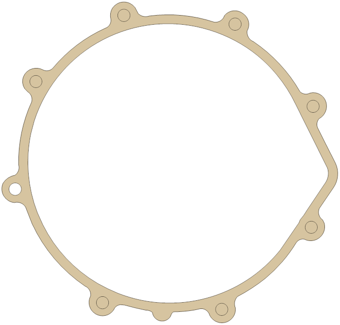Yamaha YFM35XV 5UH-15463-00 gasket outline