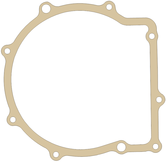 Yamaha Cover Pinion gasket outline, OEM 3B4-15463-00, A material