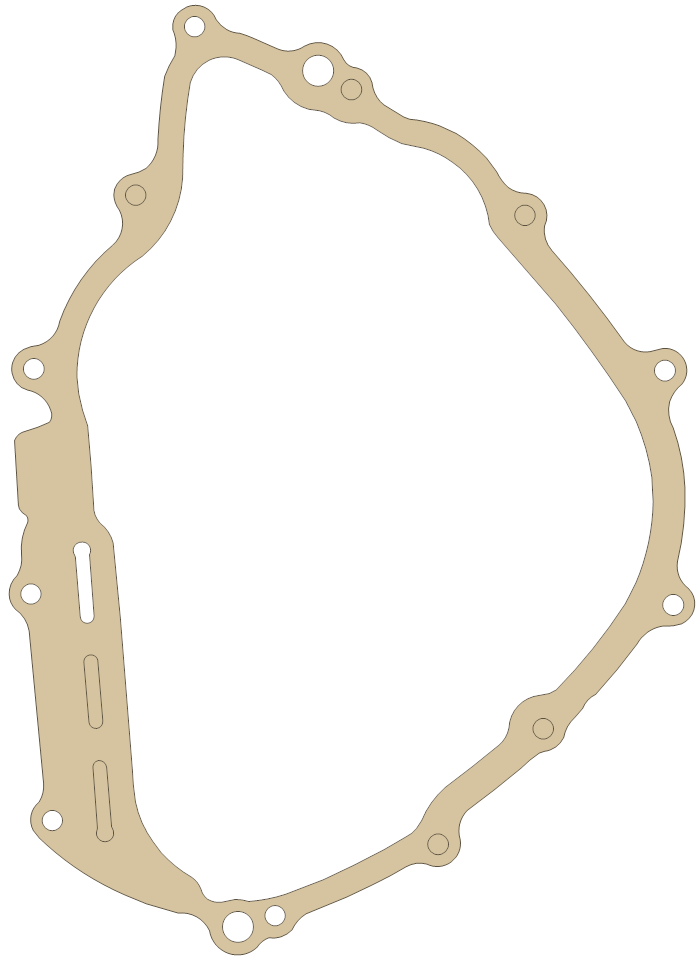 Yamaha Grizzly Crankcase gasket outline