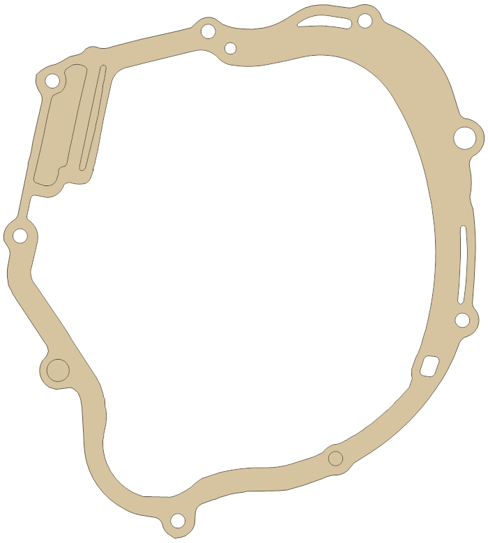 Yamaha TTR125 Crankcase gasket outline