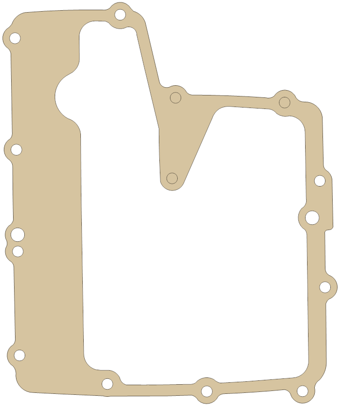 Yamaha YZFR6SVC Strainer gasket outline