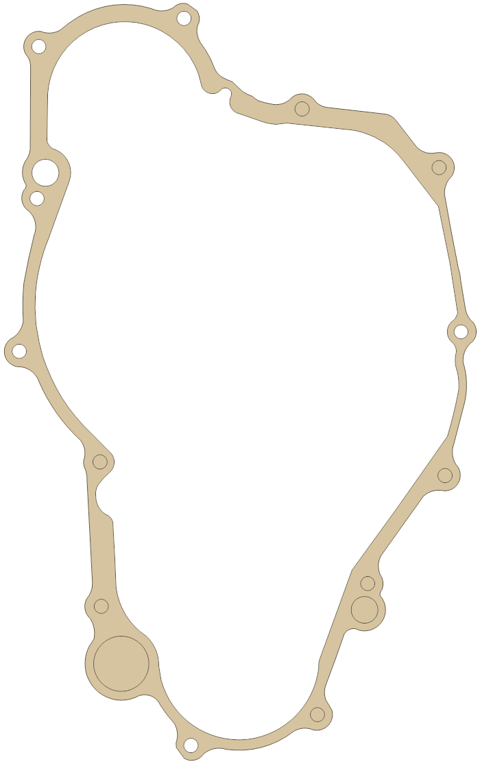 Yamaha YFZ450V Crankcase gasket outline