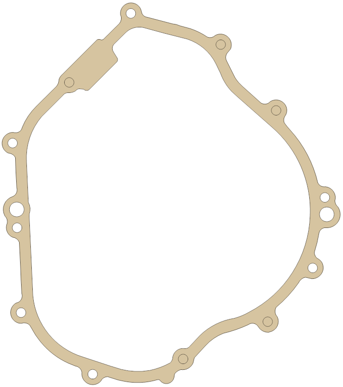 Yamaha YFM35XV Crankcase Cover gasket outline
