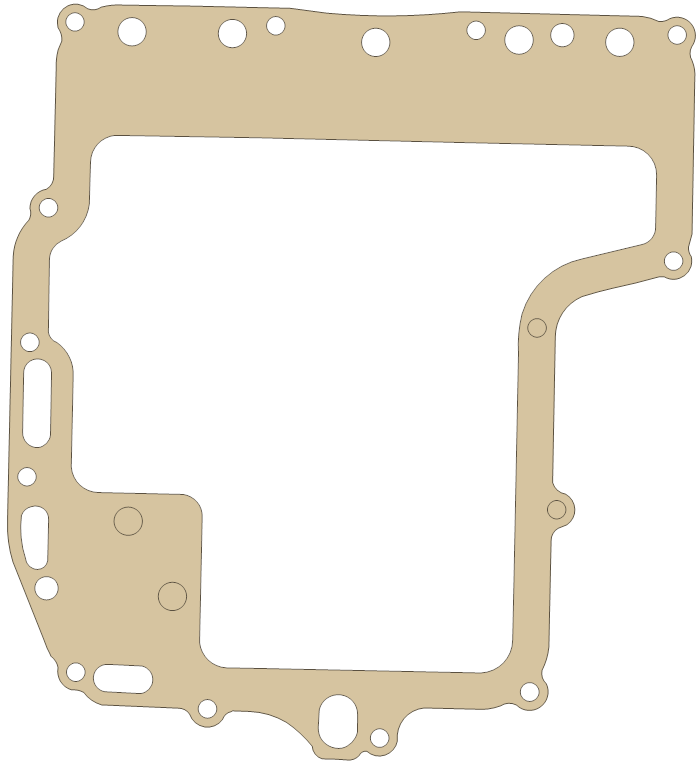 Yamaha YZF600RVC Strainer gasket outline