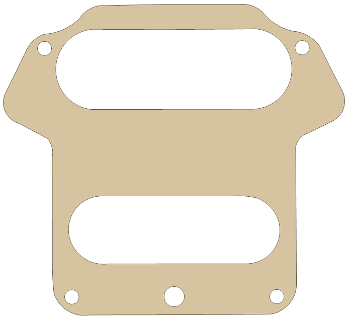 Yamaha JN6-11169-00 gasket outline, OEM JN6-11169-00, A material