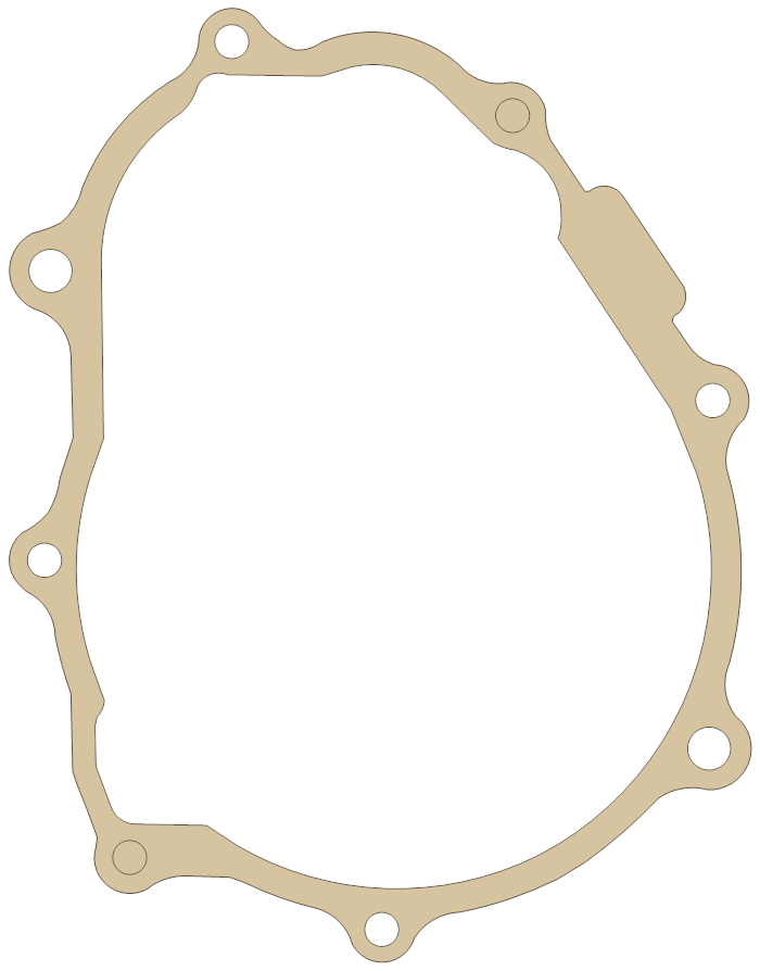 Yamaha WR250FV Crankcase gasket outline