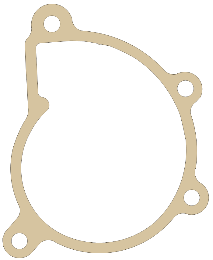Yamaha Housing Cover gasket outline, OEM 2C0-12428-01, A material