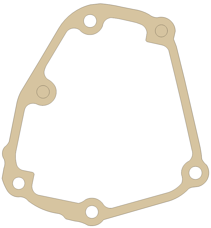 Yamaha YZFR1VC3 Oil Pump gasket outline