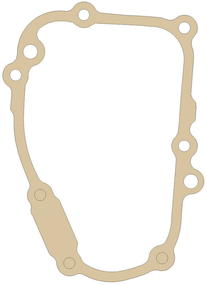 Yamaha Oil Pump gasket outline, OEM 5SL-15456-01, A material