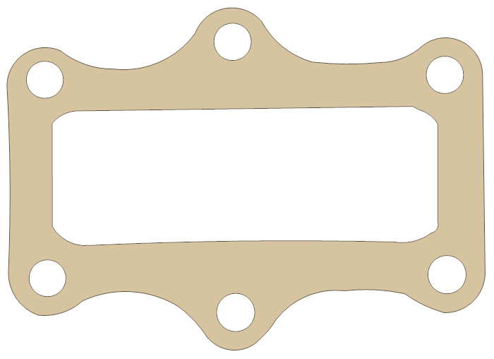 Yamaha XS650 Cam Chain Tensioner gasket outline