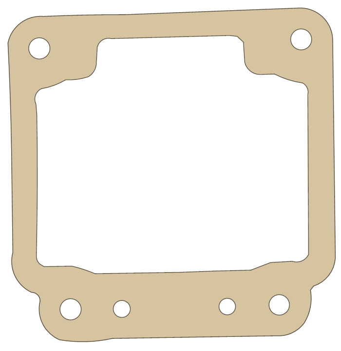 Yamaha XS650 Float Bowl gasket outline